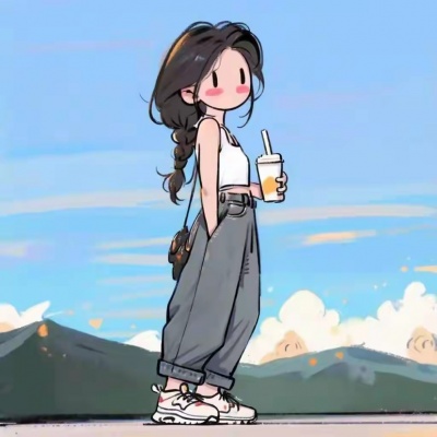 卡通头像女生简约干净