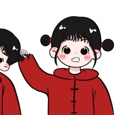 治愈系可爱手绘卡通情侣头像