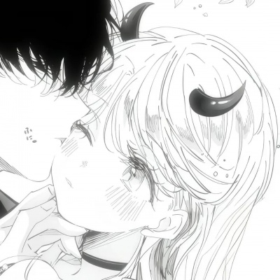 动漫黑白情头ins高级质感