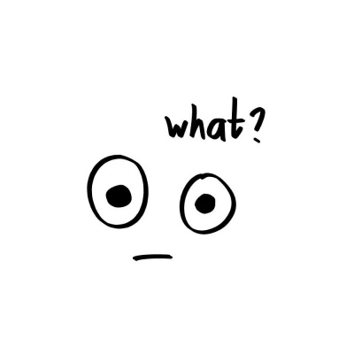 白底手绘搞笑卡通头像