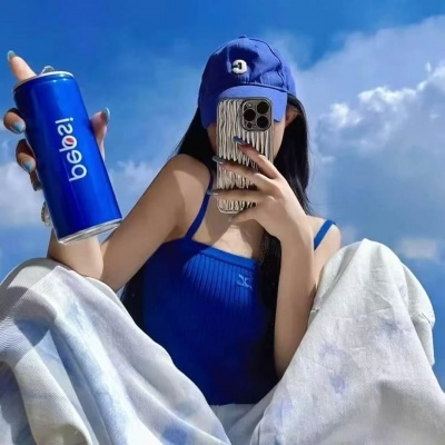 超美蓝色系女生头像