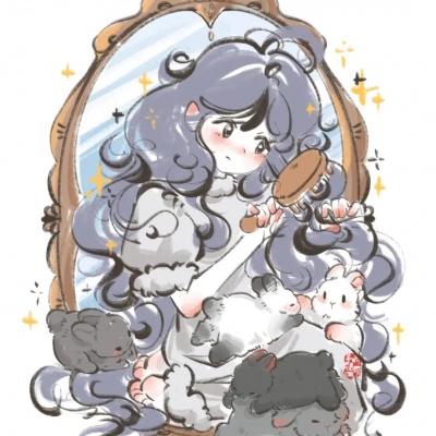 软萌可爱卡通手绘头像女