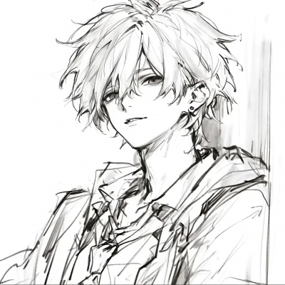 小众又高级的黑白动漫男头