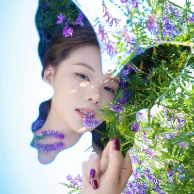温柔治愈唯美花卉女生头像