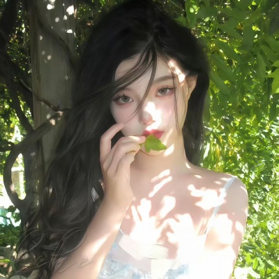 唯美氛围拉满的绿色系女神头像