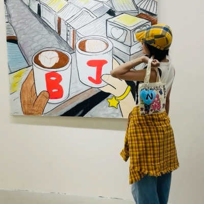 高审美一男一女单人ins情头