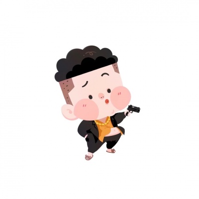 白底卡通情侣头像一男一女可爱风