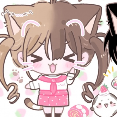 治愈系可爱手绘卡通情侣头像