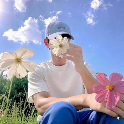 ins风真人情头一男一女
