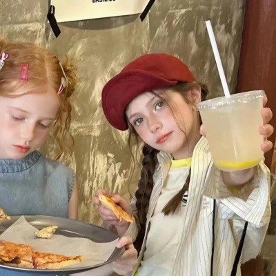 高颜可爱萌娃闺蜜头像