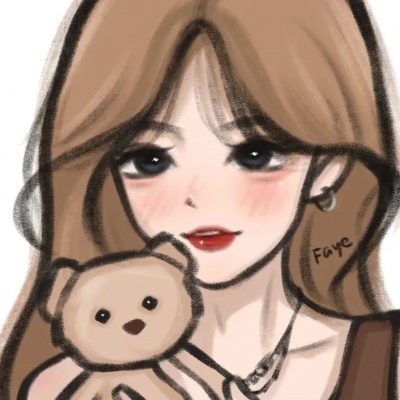 软萌可爱卡通手绘头像女