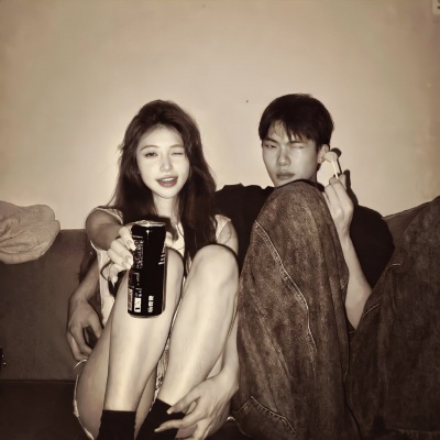 ins风小众个性双人情头