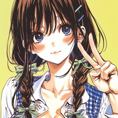 古早风女生动漫头像