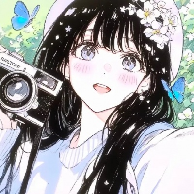 古早风女生动漫头像