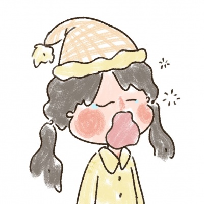 可爱手绘卡通情侣头像一男一女