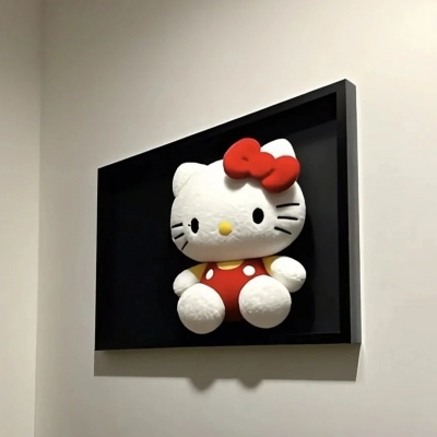 可爱Kitty猫风格头像+背景图