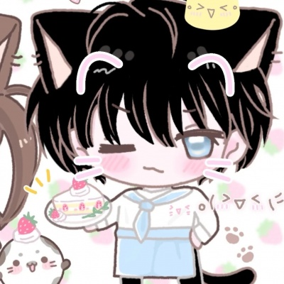 治愈系可爱手绘卡通情侣头像