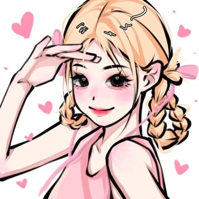 软萌可爱卡通手绘头像女