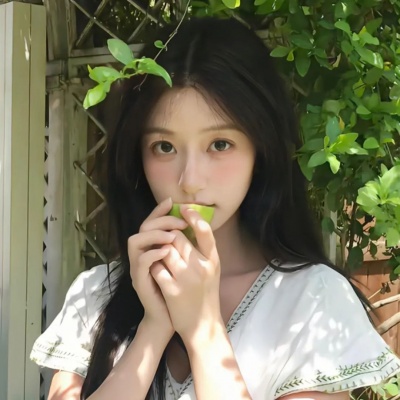 高人气夏日绿色系森系女生头像