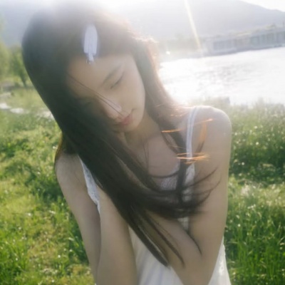 绿色氛围感森系唯美气质女生头像