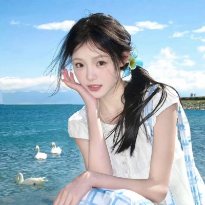 头像女唯美淡雅蓝色系