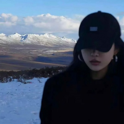 超美蓝色系女生头像