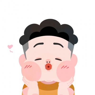 白底卡通情侣头像一男一女可爱风