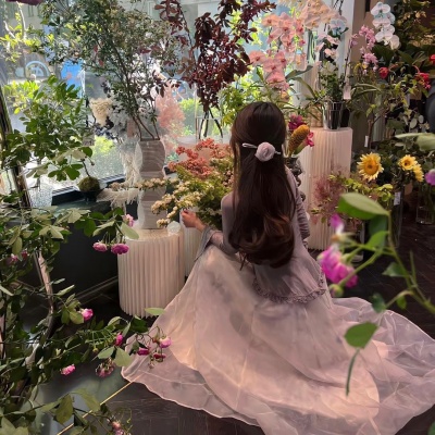 超仙唯美风景背影女生头像