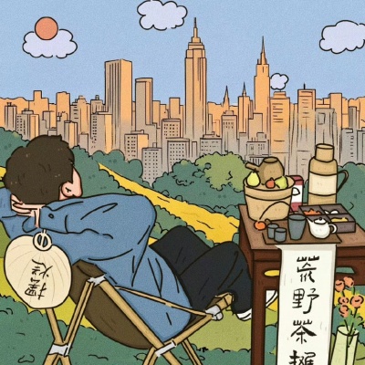 超甜手绘情侣头像一男一女