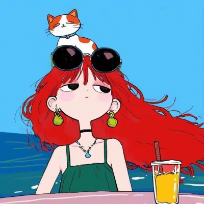 卡通头像女生简约干净