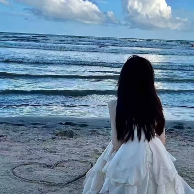 超美蓝色系女生头像