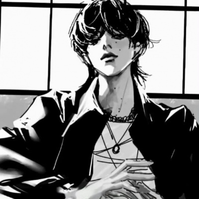 2026热门动漫黑白头像男