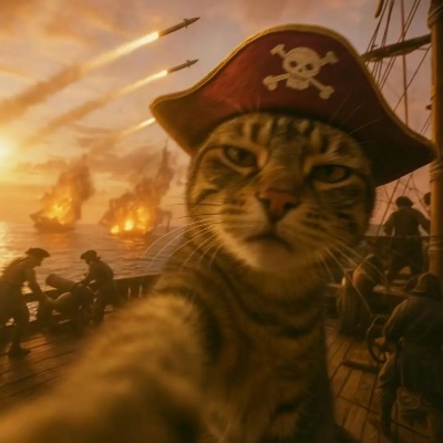 加勒比海盗猫咪头像