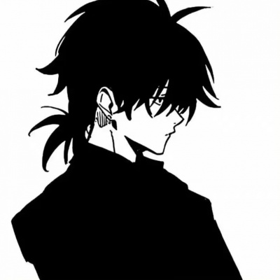 高级黑白动漫男头