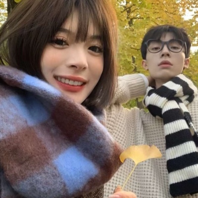 高质量ins真人情侣头像