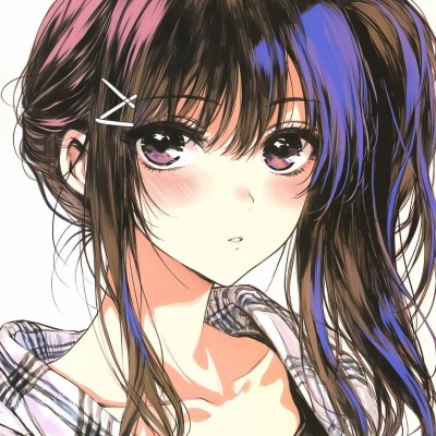 古早风女生动漫头像