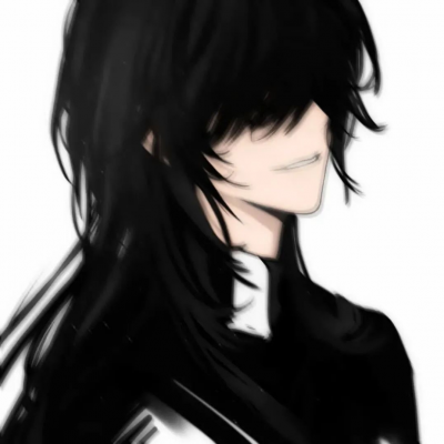 黑白动漫男生头像高清无水印