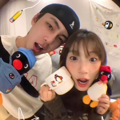 超好看ins情头一左一右