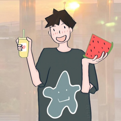 超甜手绘情侣头像一男一女