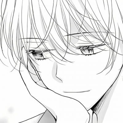 高级黑白动漫男头