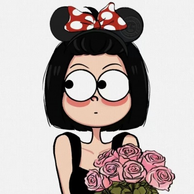 一男一女搞笑卡通情侣头像