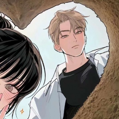 情头一人一半一左一右