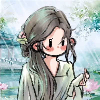 唯美插画手绘女生头像