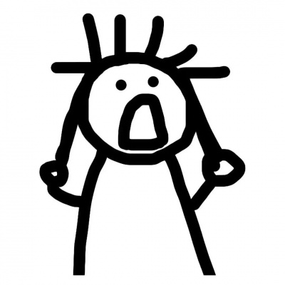 白底手绘搞笑卡通头像