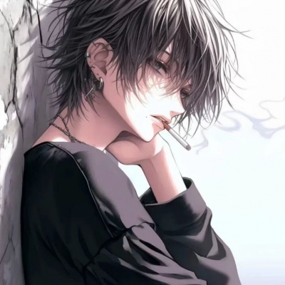 动漫头像男生冷酷霸气黑暗系帅气