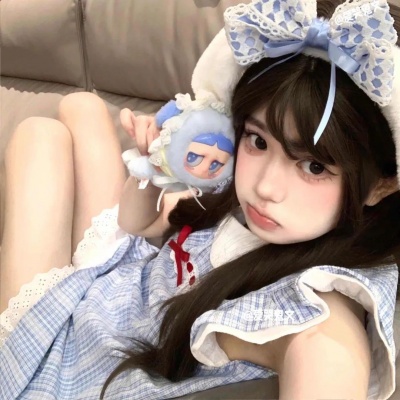 女生头像ins高级质感蓝色系