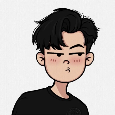 一男一女可爱手绘卡通搞笑情头