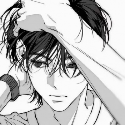 动漫黑白男头像ins高级质感