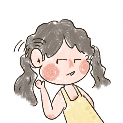 可爱手绘卡通情侣头像一男一女