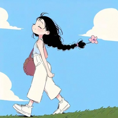 卡通头像女生简约干净